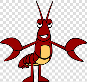 Baw  The Crawfish   Crawfish Cartoon  HD Png Download