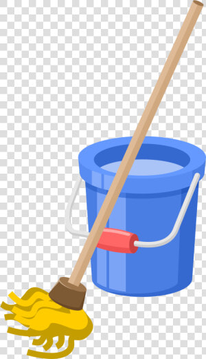 Mop Bucket Png   Transparent Mop And Bucket  Png Download