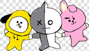  bts  jimin  jungkook  chimmy  van  cooky  bt21   Bt21 Png Vector  Transparent Png