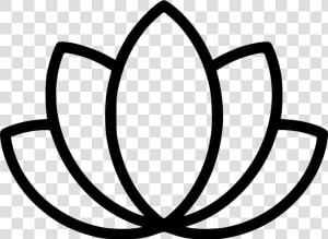 Lotus Flower Yoga Meditation Lily Svg Png Icon Free   Lotus Flower Icon Png  Transparent Png