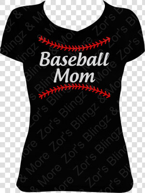 Baseball Mom Laces Vinyl Design T shirt   Blouse  HD Png Download