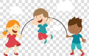 Rope Skipping In Cartoon Clipart   Png Download   Skipping Rope Cartoon Png  Transparent Png