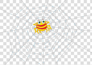 Spider Web Cartoon   Spider Web  HD Png Download