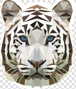 Geometric White Tiger   Png Download   Transparent White Tigers Logo  Png Download