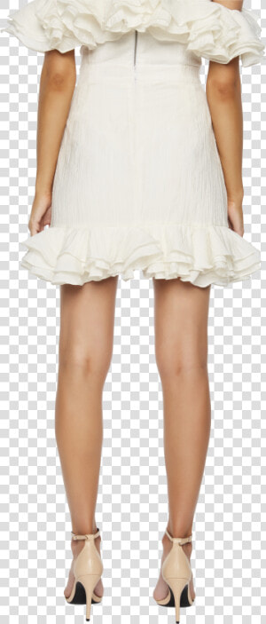 Ruffle Skirt In Colour Cloud Dancer   Cocktail Dress  HD Png Download