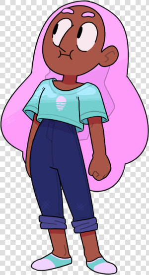 Connie Garnet Pearl Stevonnie Clothing Pink Facial   Steven Universe Connie Pink Hair  HD Png Download