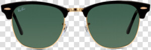 Rb3016 Clubmaster W0365 Black green   Ray Ban Clubmaster  HD Png Download