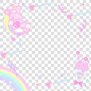  kawaistuff Blue  butterfly  template  tumblr  tears   Kawaii Border Overlay  HD Png Download