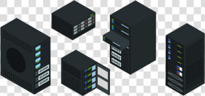 Hosted Servers  Storage  Rackmounted Servers Icon   Electronics  HD Png Download