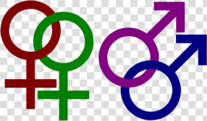 Gender Symbols For Homosexuality   Same Sex Relationships  HD Png Download