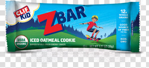 Iced Oatmeal Cookie Packaging   Clif Bar Iced Oatmeal  HD Png Download