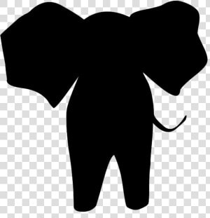 Animal Silhouette  Silhouette Clip Art   Black And White Silhouette Of Elephants  HD Png Download