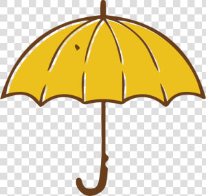 Umbrella Yellow Clip Art   Umbrella Clipart Transparent Background  HD Png Download