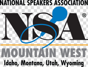 Nsa mountain West Logo   National Speakers Association  HD Png Download