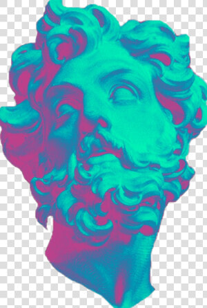 Transparent Vaporwave Png   Vaporwave Statue Aesthetic  Png Download