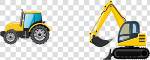 Collection Of Free Excavator Vector Bulldozer   Construction Truck Clipart  HD Png Download