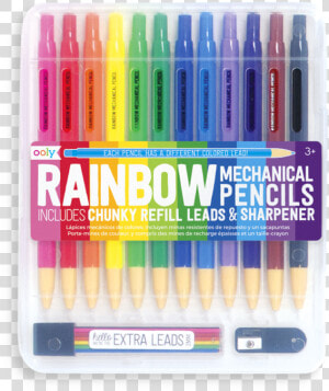 Rainbow Mechanical Colored Pencils   Colorful Lead Mechanical Pencils  HD Png Download