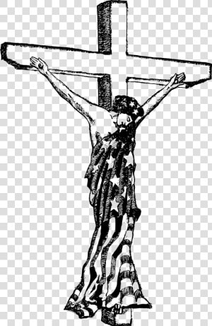 Crucified American Medium Image   Crucified Statue Of Liberty  HD Png Download