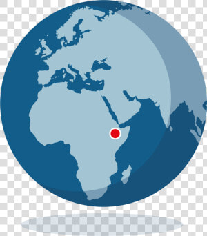 Mapa Mundi  Etiopia   Globe Middle East Png  Transparent Png