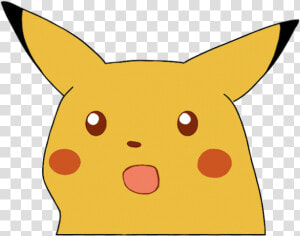 Surprised Pikachu Meme  HD Png Download