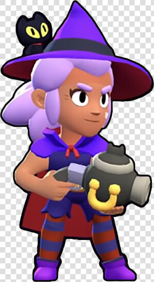 Witch Shelly Skin   Brawl Stars Shelly Skin  HD Png Download