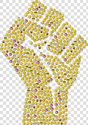 Yellow raised Fist fist   Portable Network Graphics  HD Png Download