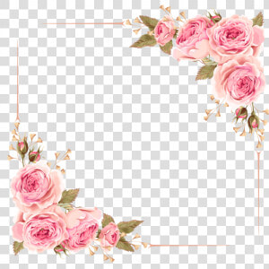 Wedding Invitation Border Card Vector Gold Borders   Flower Frame Square Png  Transparent Png