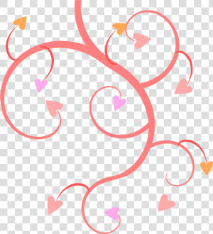 Growing Hearts Clip Arts   Swirls And Hearts Clip Art  HD Png Download