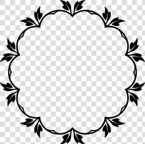 Floral Design Picture Frames Monochrome Furniture   Line Art Floral Pattern Design Black And White  HD Png Download