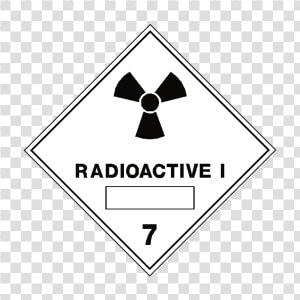 Radioactive I 7 Label   Dangerous Goods Class 7  HD Png Download