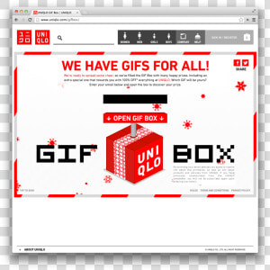 Uniqlo Holiday Gif Box Holiday Gif  Uniqlo  Ecommerce    Uniqlo  HD Png Download