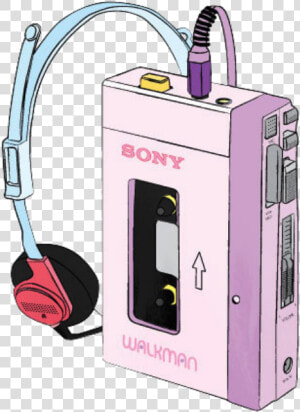  freetoedit  cassette  90 S  90s  retro  vaporwave   80  39 s Walkman  HD Png Download