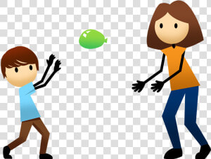 Clipart Of Kids Child Learning Clipart Children Learning   Balloon Toss Clipart  HD Png Download