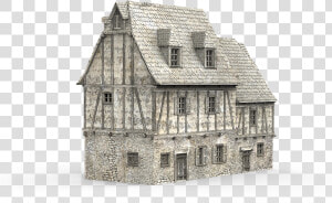 Transparent Broken Building Png   Middle Ages House  Png Download