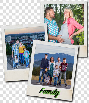 Family Photos Polaro   Picture Frame  HD Png Download