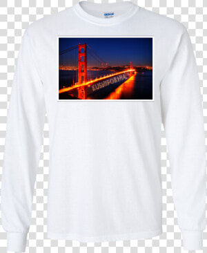 Golden Gate Bridge Long Sleeve   Self anchored Suspension Bridge  HD Png Download