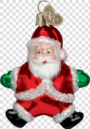 Old World Christmas Blown Glass   Santa Claus  HD Png Download