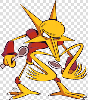 Alakazam By Themrock   Cartoon  HD Png Download