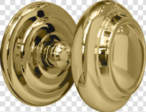 Sloane Center Door Knob Polished Brass   Circle  HD Png Download