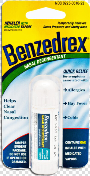 Benzedrex Inhaler  HD Png Download