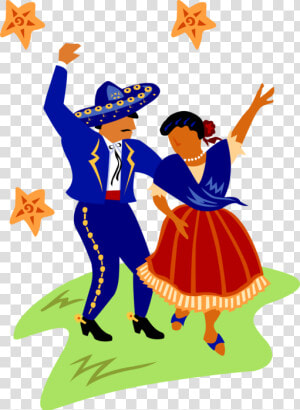 Transparent Salsa Dance Clipart   Transparent Mexican Dance Clipart  HD Png Download