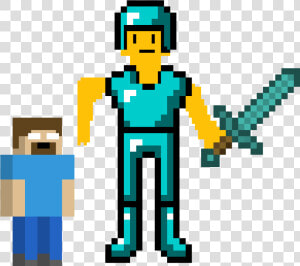 Transparent Minecraft Herobrine Png   Minecraft Diamond Armor Transparent  Png Download