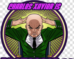 Professor X Vintage Character 70s Retro Xmen Comics   Professor X Cartoon  HD Png Download