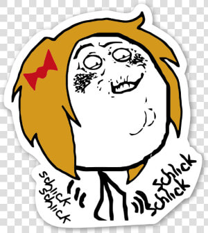 Fap Fap Schlick Chic Rage Face Sticker   Fap Meme  HD Png Download