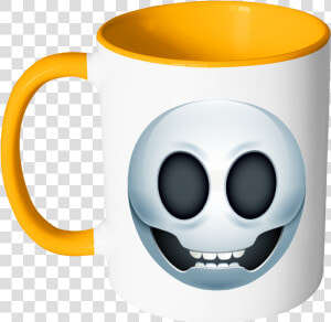 Emoji Skull Accent Mug   Mug  HD Png Download