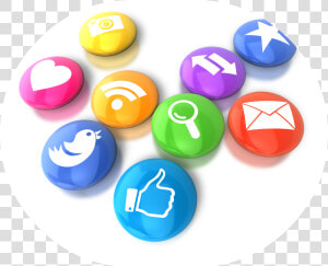 Circular Social Media Icons In A Circle   Social Media Icons Xray  HD Png Download