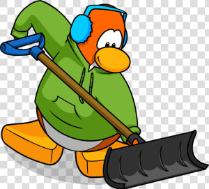 Clipart Snow Shoveling   Club Penguin Snow Shovel  HD Png Download