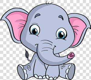 How To Draw Baby Elephant   Easy Baby Elephant Drawing  HD Png Download