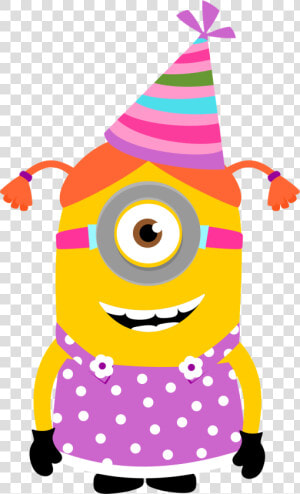 Transparent Minions Happy Birthday Png   Girl Minion Clipart  Png Download