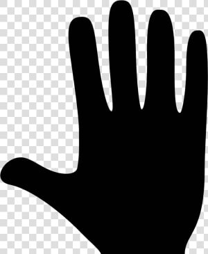 Hand Icon   Black And White Hand Icon  HD Png Download